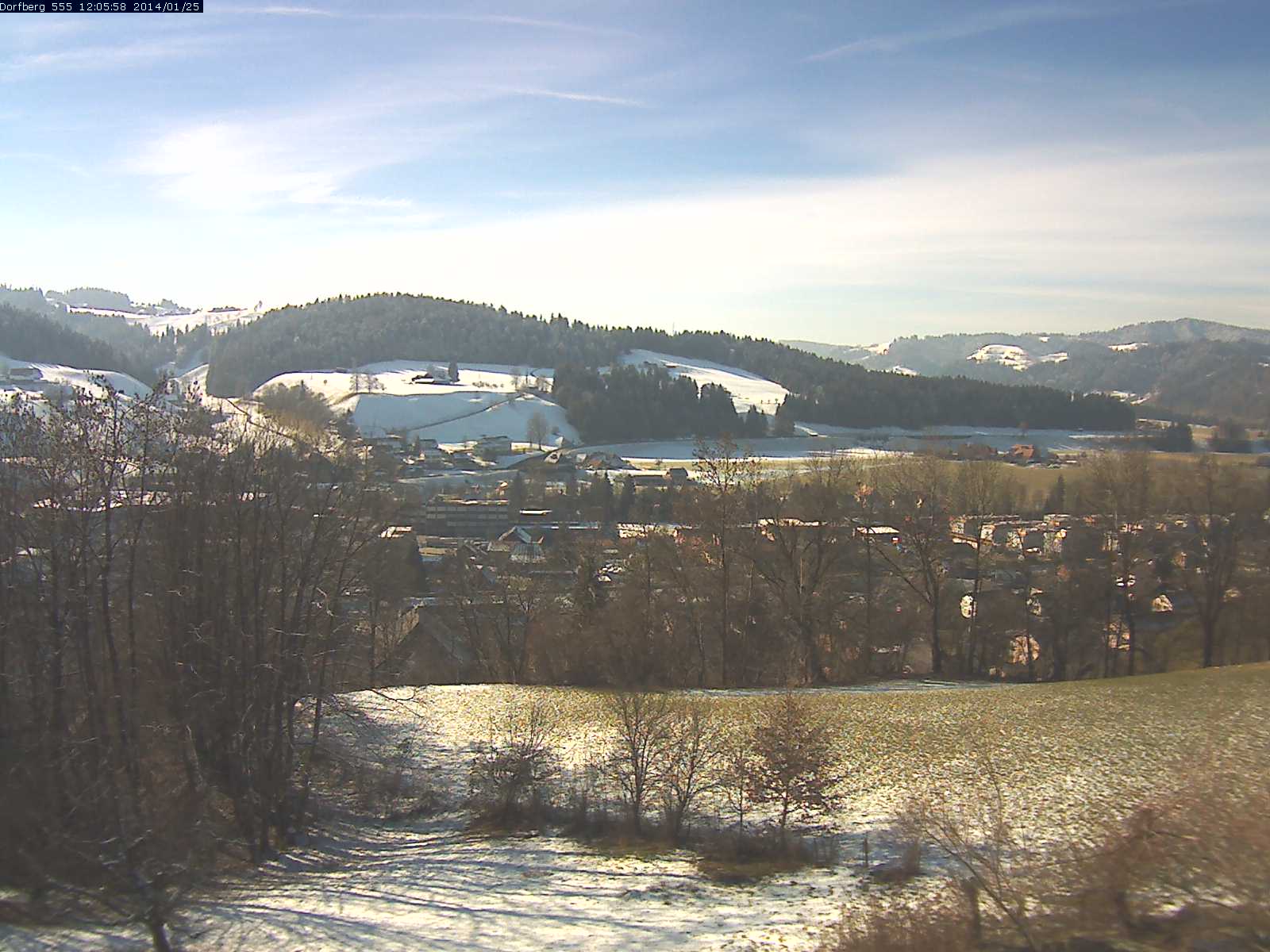 Webcam-Bild: Aussicht vom Dorfberg in Langnau 20140125-120600