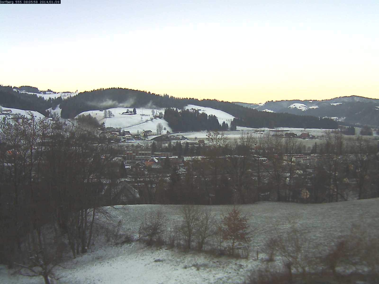 Webcam-Bild: Aussicht vom Dorfberg in Langnau 20140128-080600