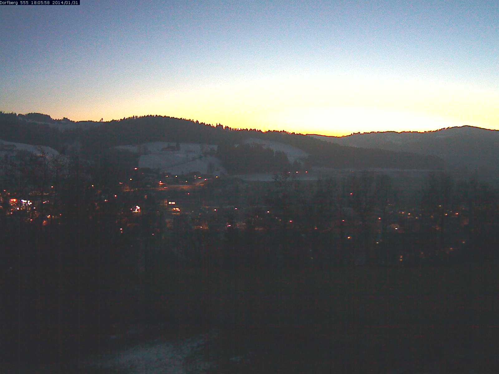 Webcam-Bild: Aussicht vom Dorfberg in Langnau 20140131-180600
