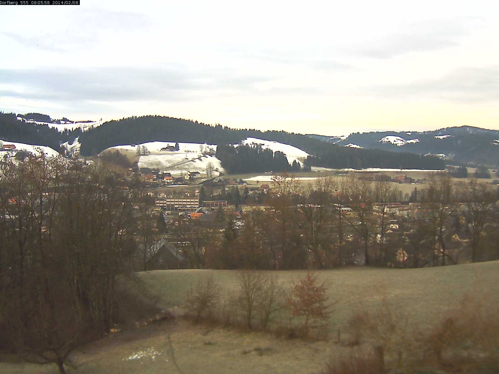 Webcam-Bild: Aussicht vom Dorfberg in Langnau 20140208-080600
