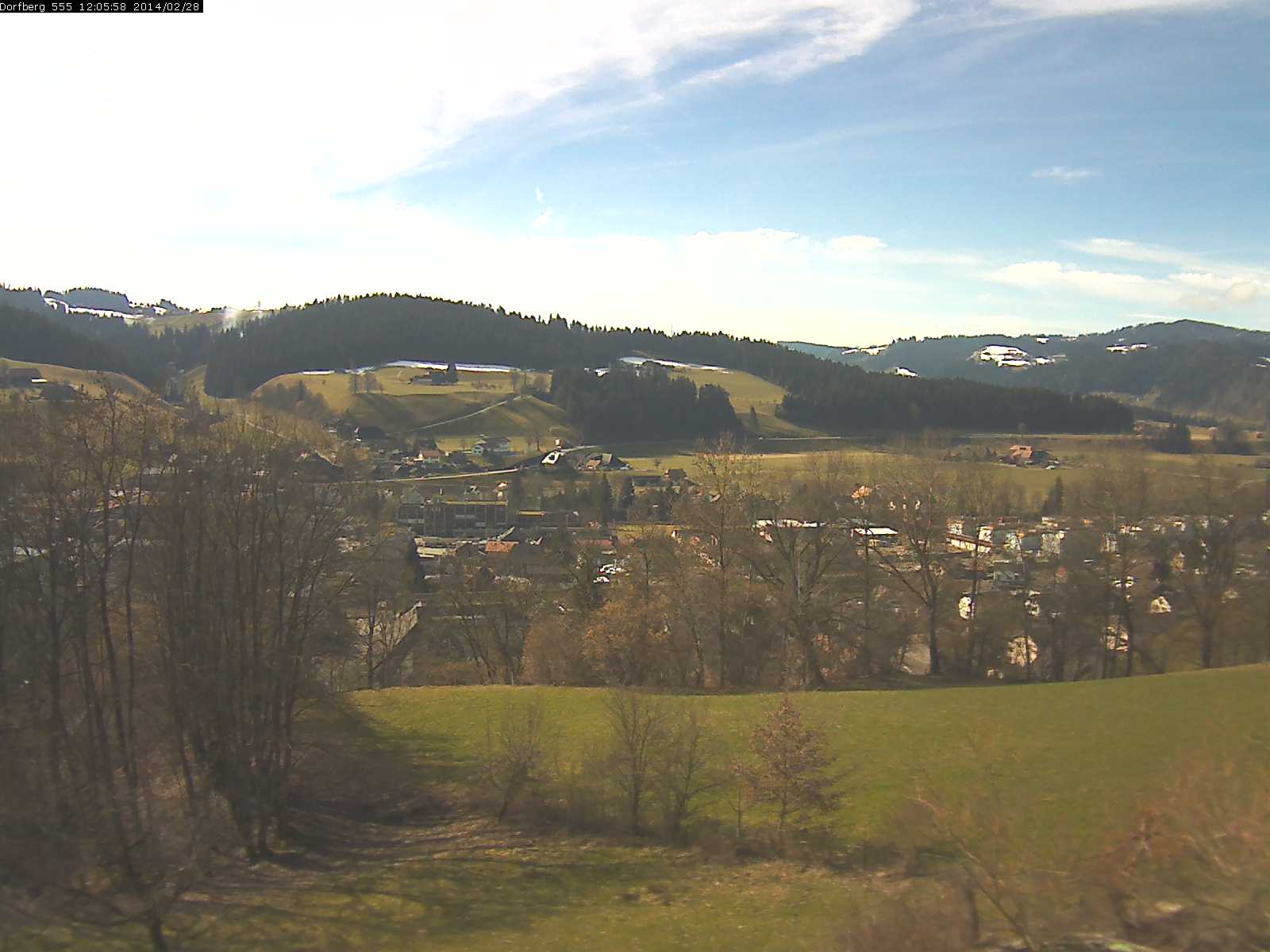 Webcam-Bild: Aussicht vom Dorfberg in Langnau 20140228-120600