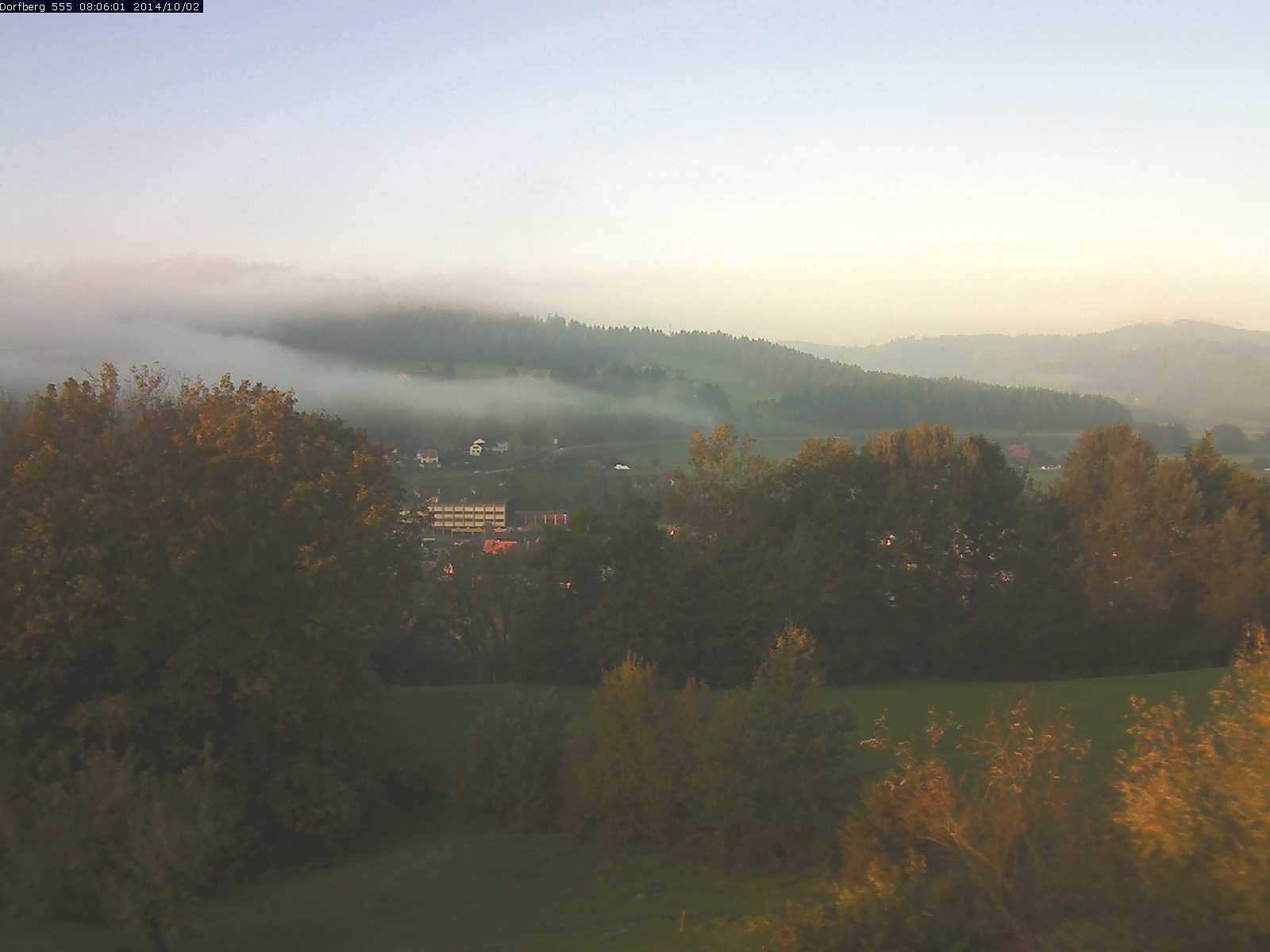 Webcam-Bild: Aussicht vom Dorfberg in Langnau 20141002-080601