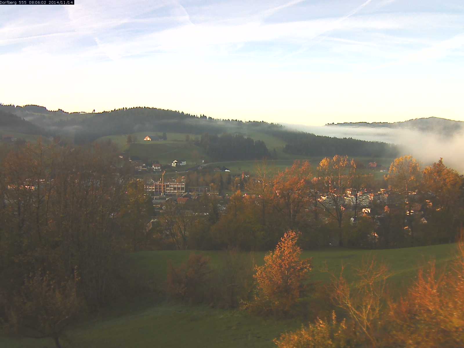 Webcam-Bild: Aussicht vom Dorfberg in Langnau 20141114-080601