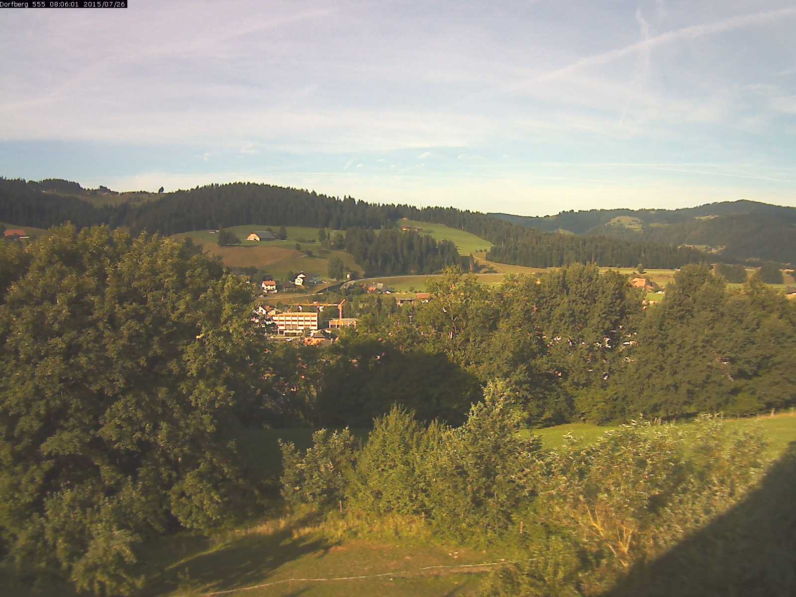 Webcam-Bild: Aussicht vom Dorfberg in Langnau 20150726-080601