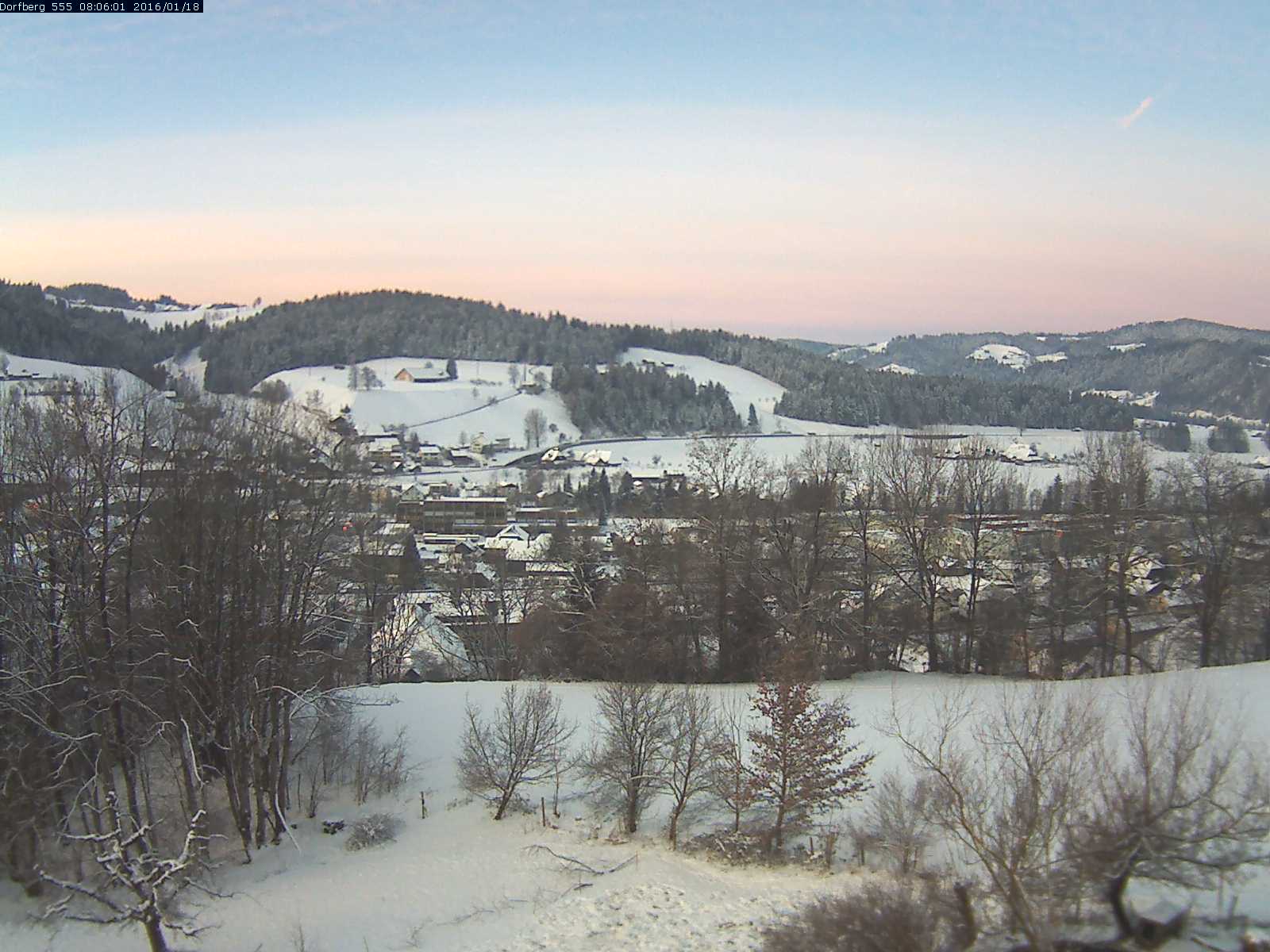 Webcam-Bild: Aussicht vom Dorfberg in Langnau 20160118-080601